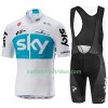 Fahrradbekleidung Radtrikot Kurzarm + Trägershorts 2018 Team Sky Damen N001 